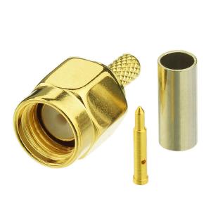 Wholesale WiFi Antenna Accessories 1P Sma Male Antenna Connector For RG316 RG174 Cable from china suppliers