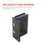 8-12 mm Toughened Glass Shower Door Hinge in Solid Brass Material for Hotel