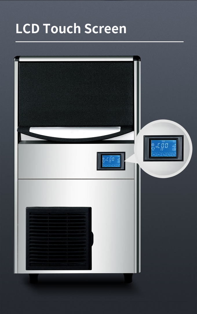 Commercial 150 Lb Ice Machine For Bar Hotel Shop 60kg Automatic Ice Cube Maker