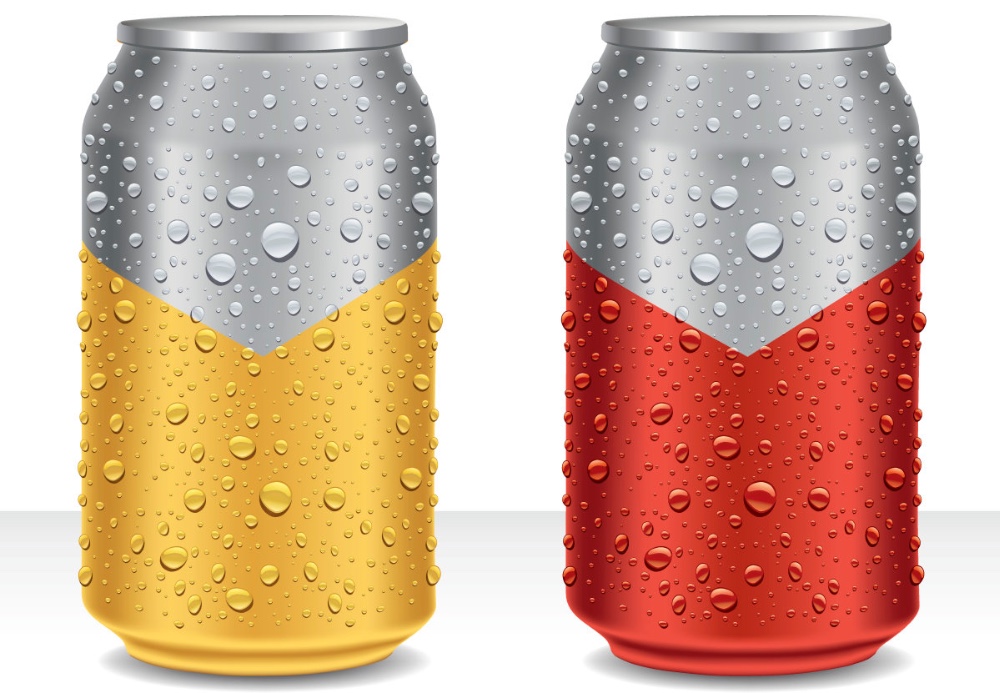 12OZ stock aluminum cans 355ml sleek Cans without print