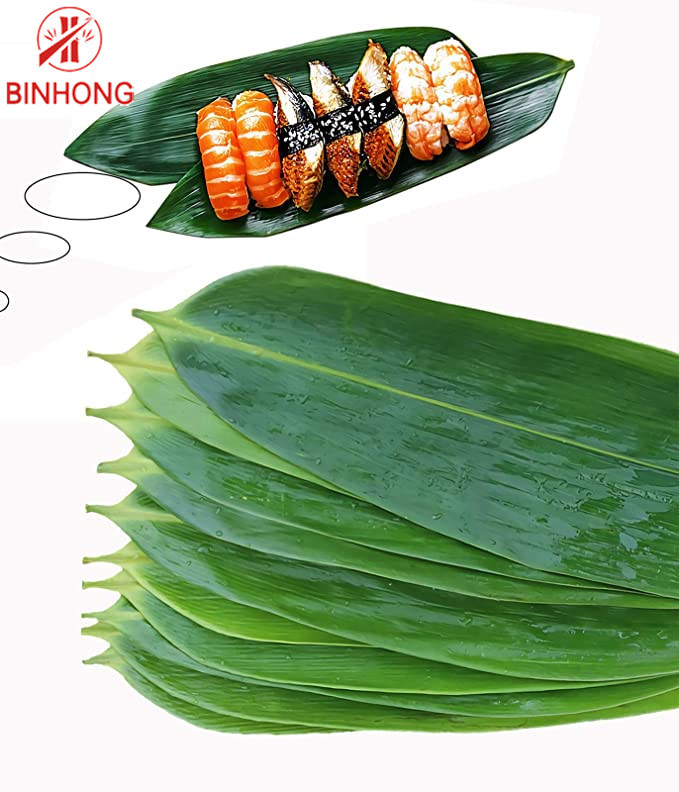 Eco Friendly 8cm Bamboo Plant Leaves For Catering