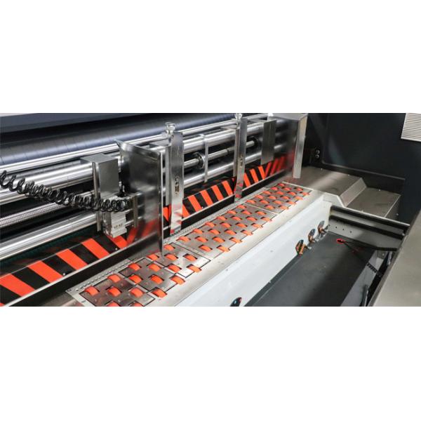 Lead Edge Feeding 2 Color Corrugated Box Flexo Printing Machine With Slotter