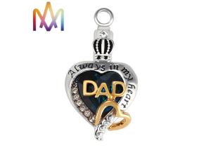 Wholesale 42 x 23 MM Cremation Jewelry Engraved Necklace Charms from china suppliers