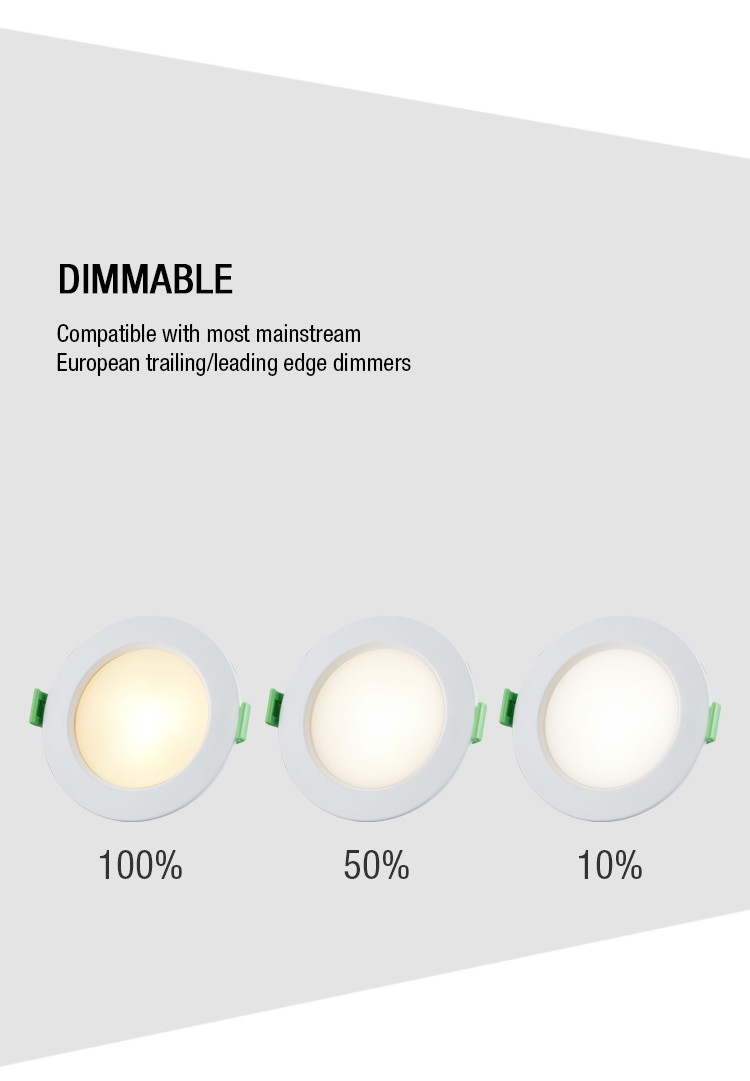 Dimmable 9W CCT Downlight LED , IP44 Waterproof Recessed Down Light