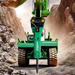 MTB MT210 Excavator Breaker Hammer Rock Breaker Fully Hydraulic For Skid Steer