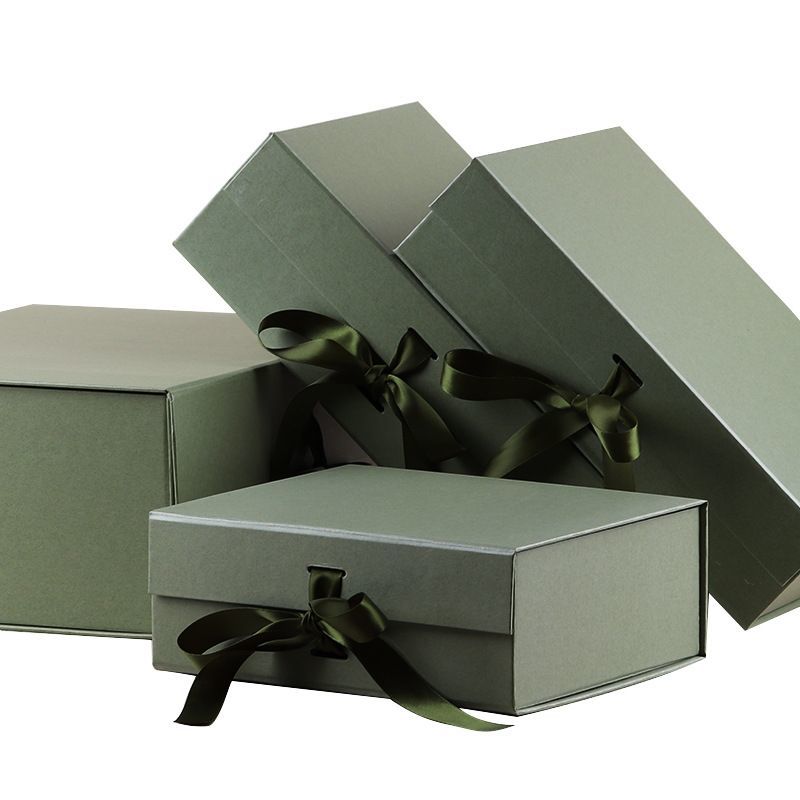 Custom Logo Printing Cardboard Wig Hair Packaging Magnetic Box, China Manufacturer Wholesale Paper Gift Box with Ribbon