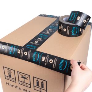 Wholesale Eco Friendly Water Activated Reinforced Black 48mm Package Kraft Paper Adhesive Packing Tape Jumbo Roll from china suppliers