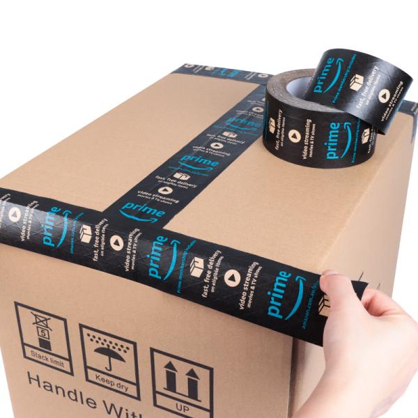Eco Friendly Water Activated Reinforced Black 48mm Package Kraft Paper Adhesive
