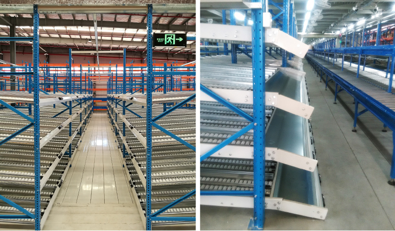 Carton Flow Racking roller rack  Gravity Roller Racking roller conveyor racks