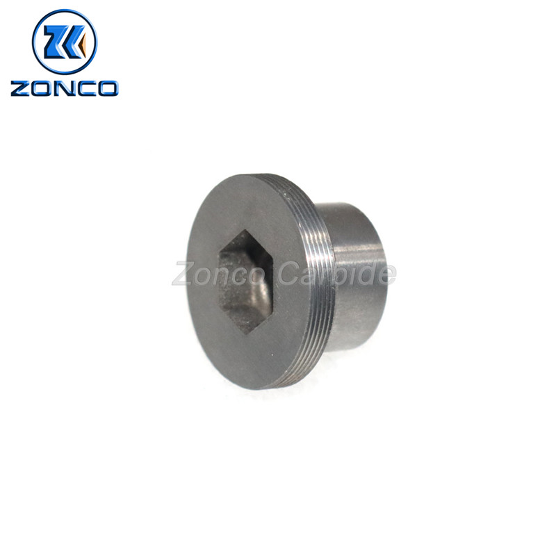 High Abrasive Erosion Resistance Oil Spray Head Tungsten Carbide Thread Nozzle