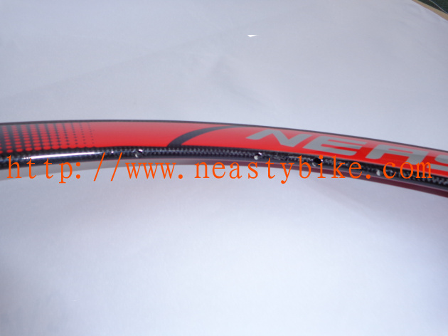 Road carbon rim,Full Carbon rims;60mm Tubular/clincherT700C red Rims