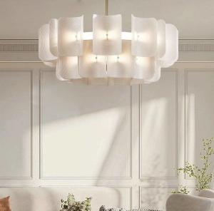 Wholesale Nordic Modern Simple White Creative Acrylic LED Pendant Light For Living Room Bedroom from china suppliers