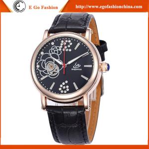 Wholesale SH09 Genuine Leather Watch for Woman Rose Flower Vintage Watches Gift Wristwatch Mechnical from china suppliers
