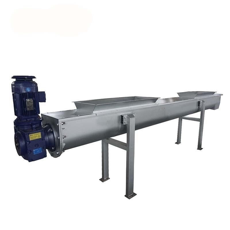OEM Custom Heavy-Duty Horizontal Trough Shaftless Conveying System Screw Auger Conveyor