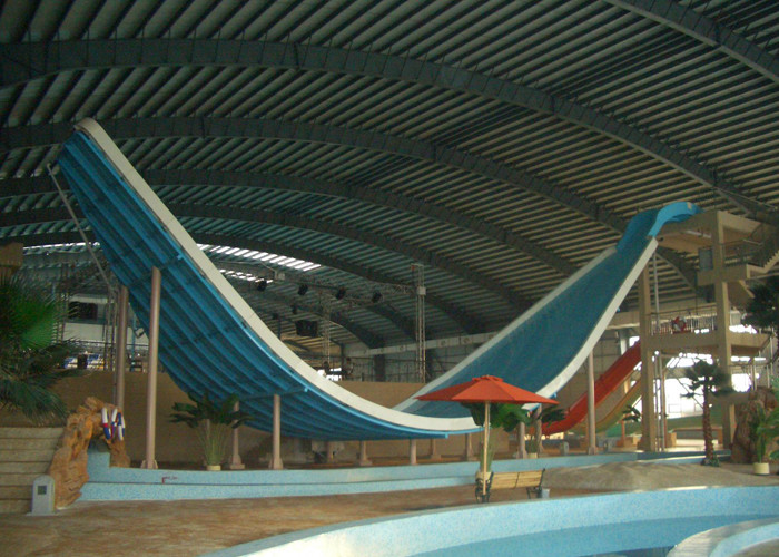 Wave Pool Fiberglass Water Slide / Water Park Playground Equipment