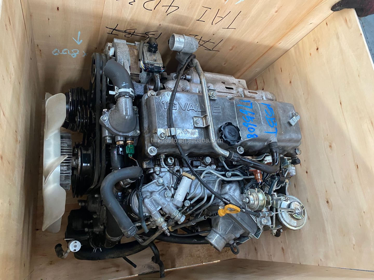 Japan Used Engine Assy 4JX1 Diesel Engine With Gearbox For Isuzu Steel Body Construction