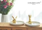 Rabbit Ring Dish Holder Jewelry Ceramic Jewelry Dish For Earrings Necklace