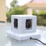 Outdoor Garden In-ground Lawn Electrical Power Sockets Outlet Imitation Marble