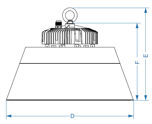 IP65 Industrial 100w,150w, 200w UFO led high bay light with reflactor