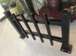 flat top tubular steel fence panels for the pool, stain black INTERPON powder