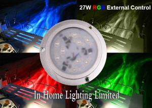 Wholesale 27W Bluetooth RGB LED Boat Light IP68 , Stainless Steel Underwater Light from china suppliers