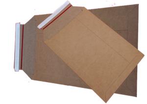 Wholesale Plastic Free 450gsm Stay Flat Rigid Mailers Kraft Brown Paper from china suppliers