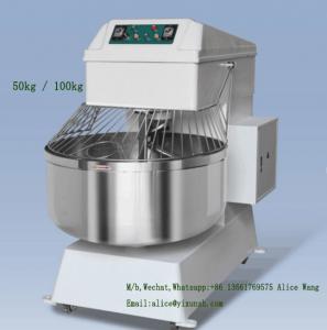 China Safe Industrial Bread Mixer 100kg Bread Dough Mixer Machine Low Voltage Protection on sale