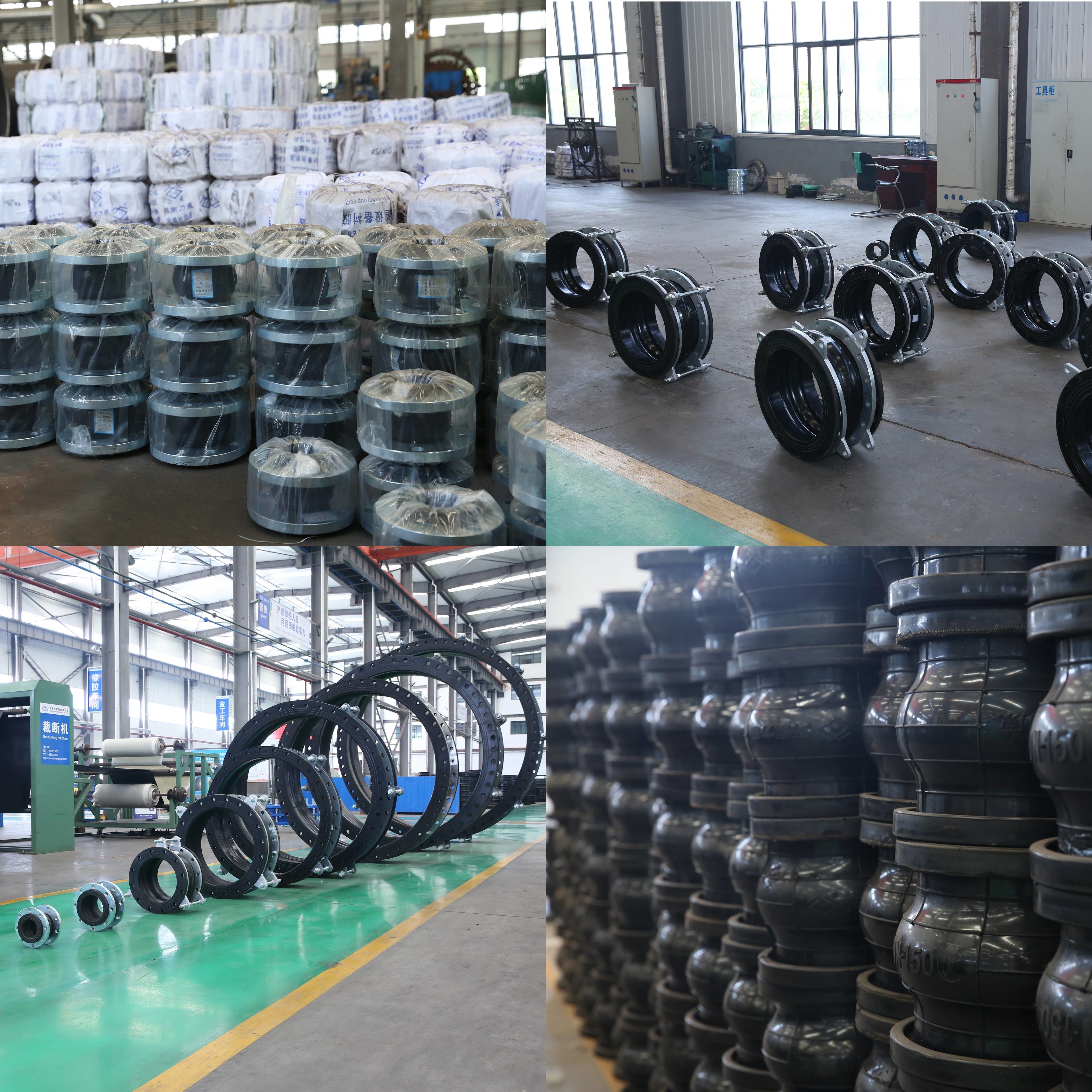 High Vibration Damping Single Sphere Flexible Rubber Joint For 6-40bars PN6-PN40 In Challenging Industrial Settings