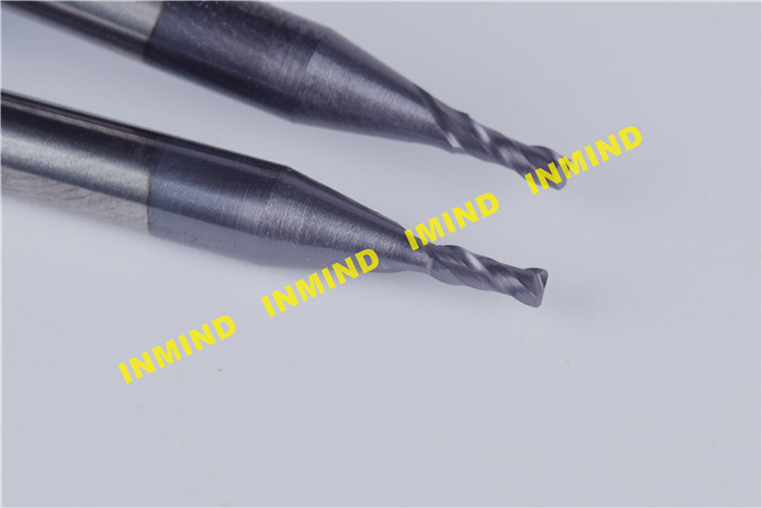 2 mm Diameter 4 mm Shank Corner Rounding Cutters With SiN / AlTiN Coating
