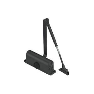 Wholesale Black Aluminum Door Closer For Glass And Wood Door 145x57x37mm Dimensions from china suppliers