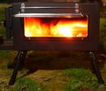 New Type Stainless Steel Firewood Stove Outdoor Barbecue Stove Small Portable