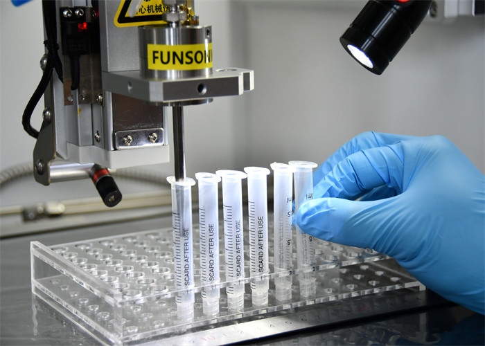Production Line For Syringe Ultrasonic Spray Coating Technology For Blood Collection Vessels BTC And Injection Tubes