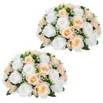 Wholesale Wedding Faux Silk Fake Floral Bouquet Plastic Artificial Roses Flowers