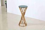 Decorative Plant Shelf Pub Table Chair Set Stainless Steel Flower Pot Stand For