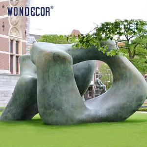 Wholesale Large Outdoor Abstract Geometric Copper Sculpture With 3D Design from china suppliers
