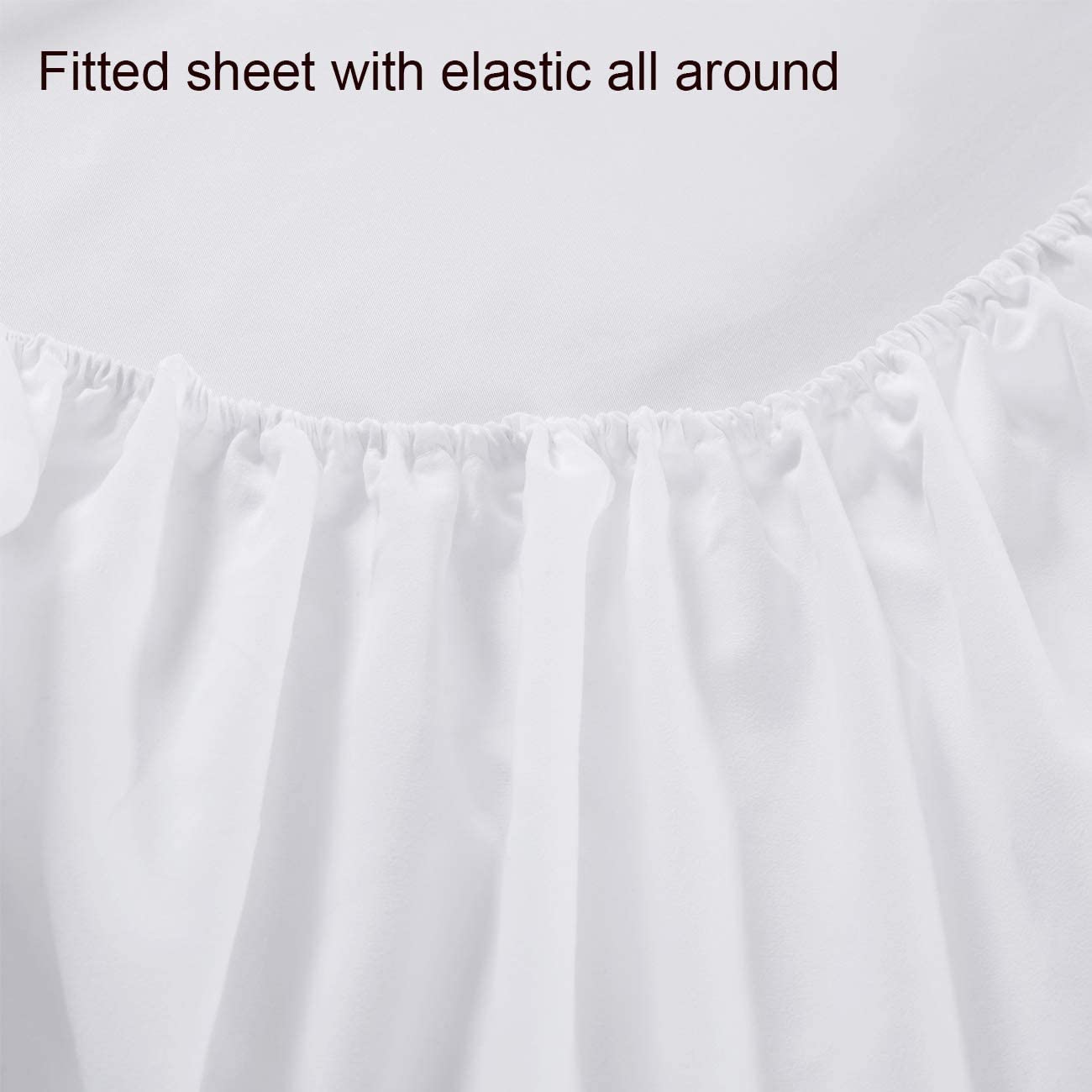 3pcs Luxury Softest 1500 Thread Count Egyptian Fitted Bed Sheet for Hospital Bedding