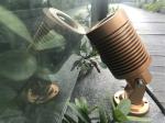 Bronze Retro Style LED Garden Spotlight Cree 12W 8W RGBW 4 In 1 For Outdoor
