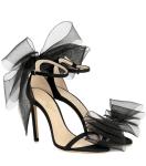 Customized Logo Size OEM Women High Heeled Shoes Pointed Open Toe