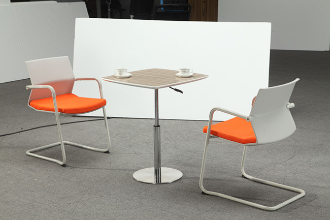 Eco Friendly Modern Bar Table , Side Coffee Tables On Stainless Steel Base