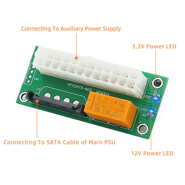 Dual PSU Synchronous Power Board 3mil With 15 Pin Connector