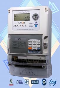 China Polyphase STS Prepayment Meters Low Credit Warning Smart Power Meter on sale