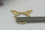 Fashion gold color 32 & 47 mm round shape double bird patter decorative metal