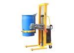 YL520 Semi Electric Hydraulic Drum Dumper With Maintenance Free Battery Loading