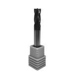 Uncoated 3 Flutes Cemented Carbide End Mill for Aluminum