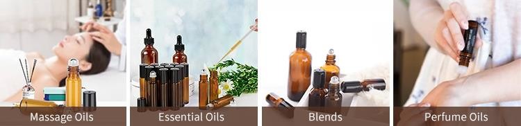 New Essential Oil Roller Glass Bottles Steel Ball 10Ml Roller Bottle Amber Roll On Perfume Bottle