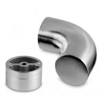 Corrosion Resistant 42.4mm Wood Handrail Connectors Stainless Steel Made