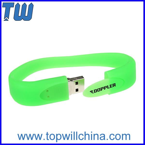 Colorful Bracelet Cheap Usb Flash Drives with Buckle Delicate Design for Gifts