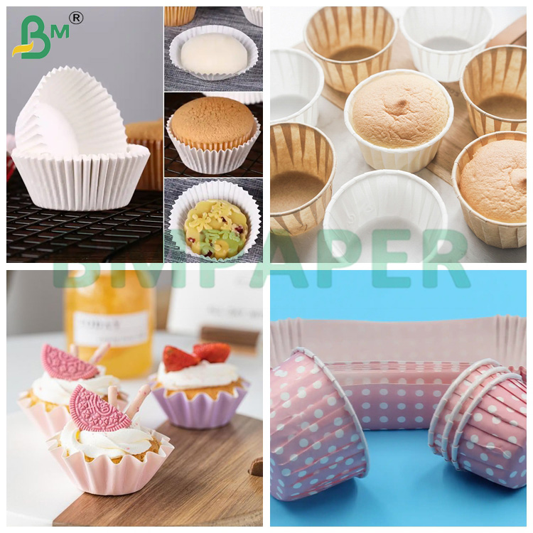 Cupcake Muffin Liner Baking Paper Food Grade Environment Friendly 80 * 100cm