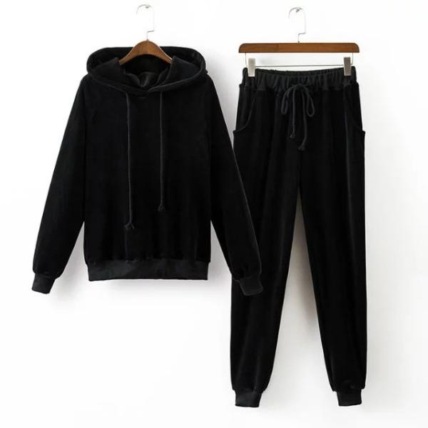 Breathable Cotton Plain Girls Velour Tracksuit / Ladies Velour Jumpsuit OEM