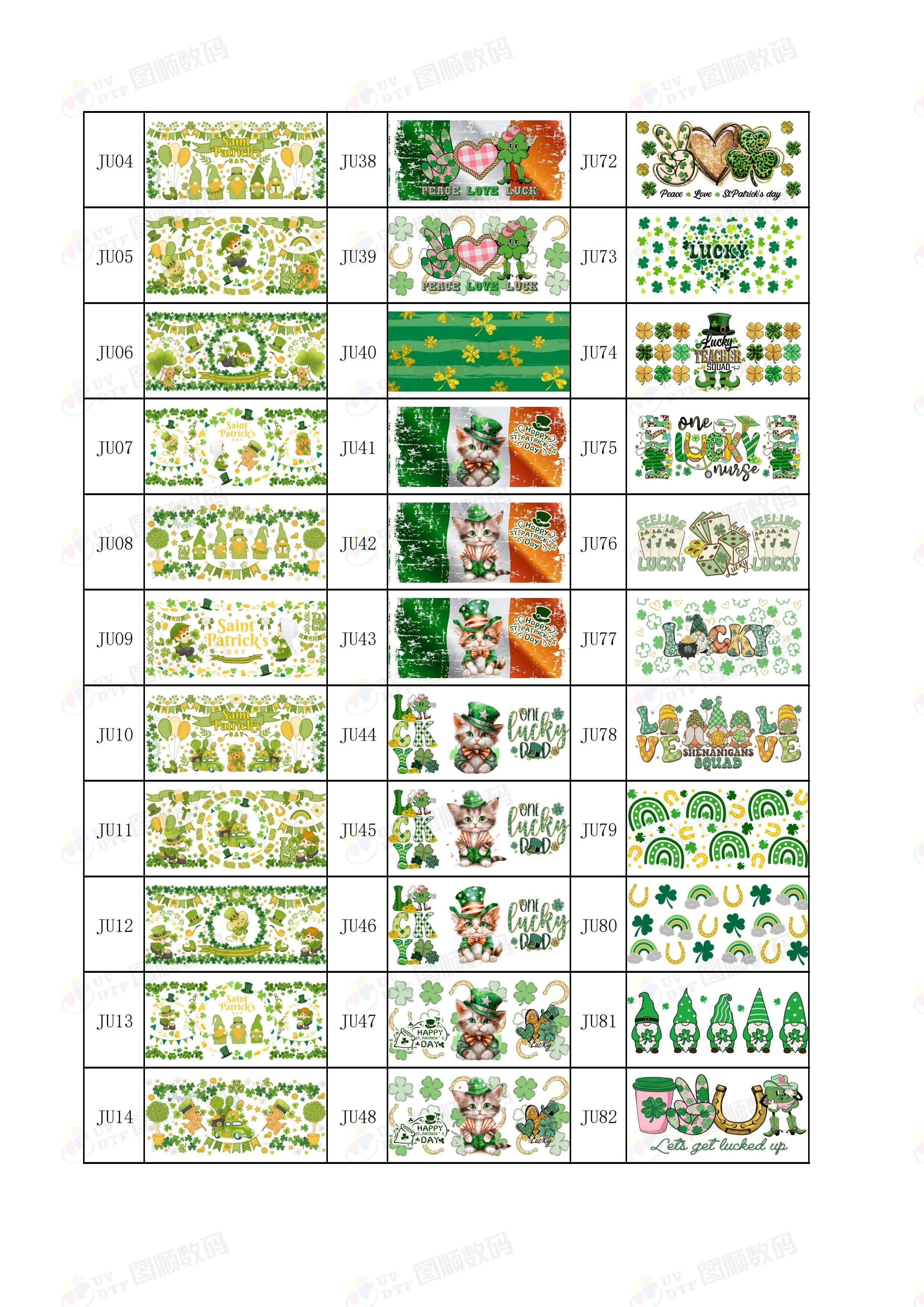 UV Resistant Custom UV DTF Glass Cup Wraps Free Artwork Services